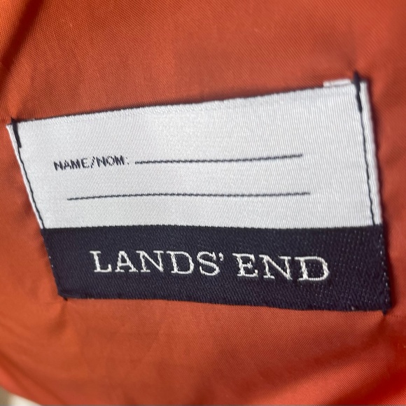 Lands' End Navy/Orange Vest sz 14-16 - Picture 6 of 7